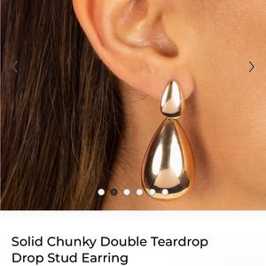 New with tags, never worn Adinas Eden gold teardrop earrings